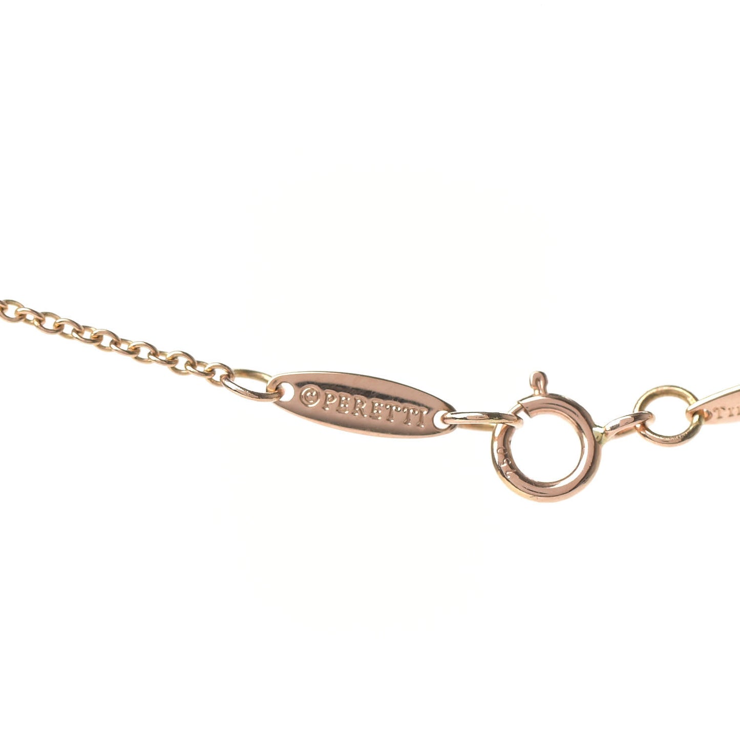 18K Yellow Gold Diamond .17ct Elsa Peretti Diamonds by the Yard Pendant Necklace