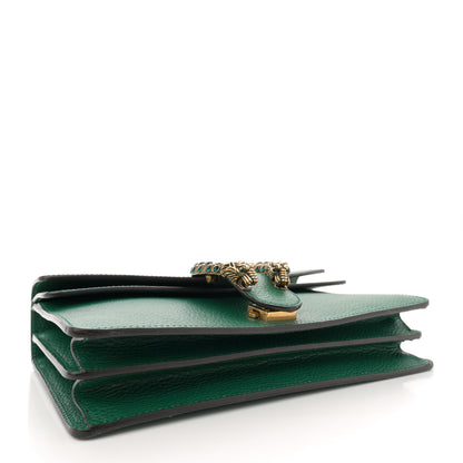 Gucci Pebbled Calfskin Small Dionysus Shoulder Bag Emerald 4 of 14