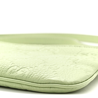 Gucci GG Grainy Calfskin Emblem Super Mini Shoulder Bag Sage Leaf 10 of 11