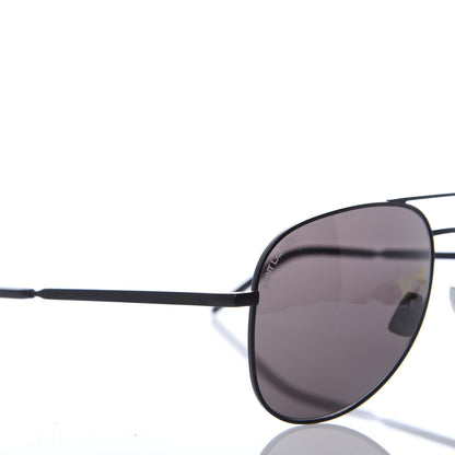Saint Laurent Metal Aviator Classic 11 Folk Sunglasses Black 7 of 8