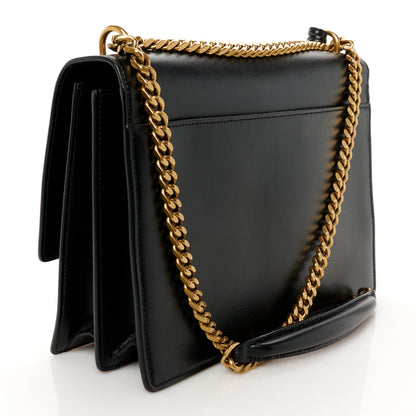 Saint Laurent Calfskin Large Monogram Sunset Black 3 of 11