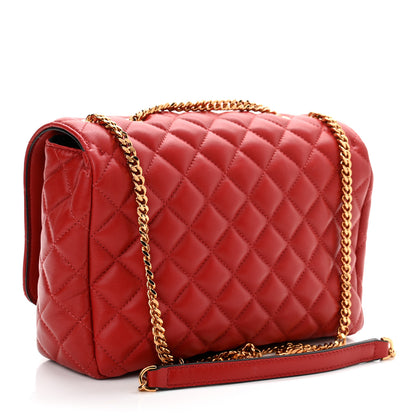 Versace Nappa Quilted Medusa Chain Crossbody Red 3 of 9