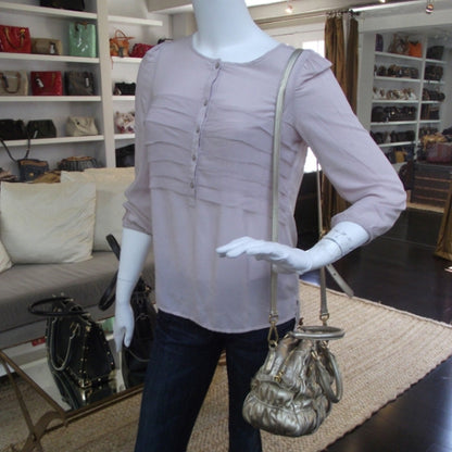 Prada Nappa Gaufre Dome Satchel Platino 2 of 12
