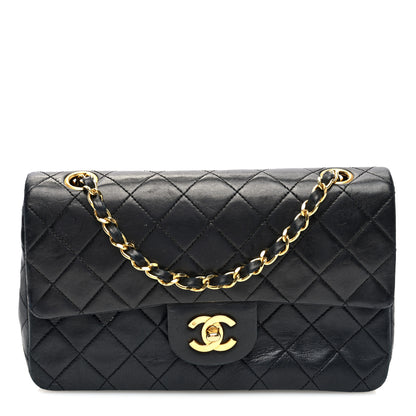 Chanel Lambskin Quilted Small Double Flap Black 1 of 10