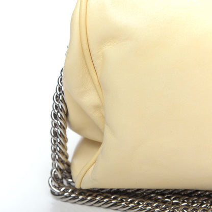 Chanel Washed Lambskin Quilted Bijoux Chain Accordion Flap White 11 of 12