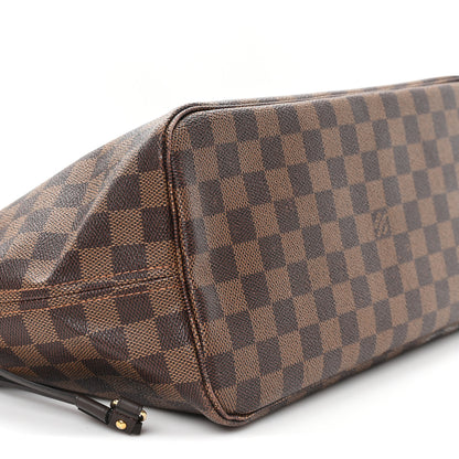 Louis Vuitton Damier Ebene Neo Neverfull MM Rose Ballerine 10 of 11