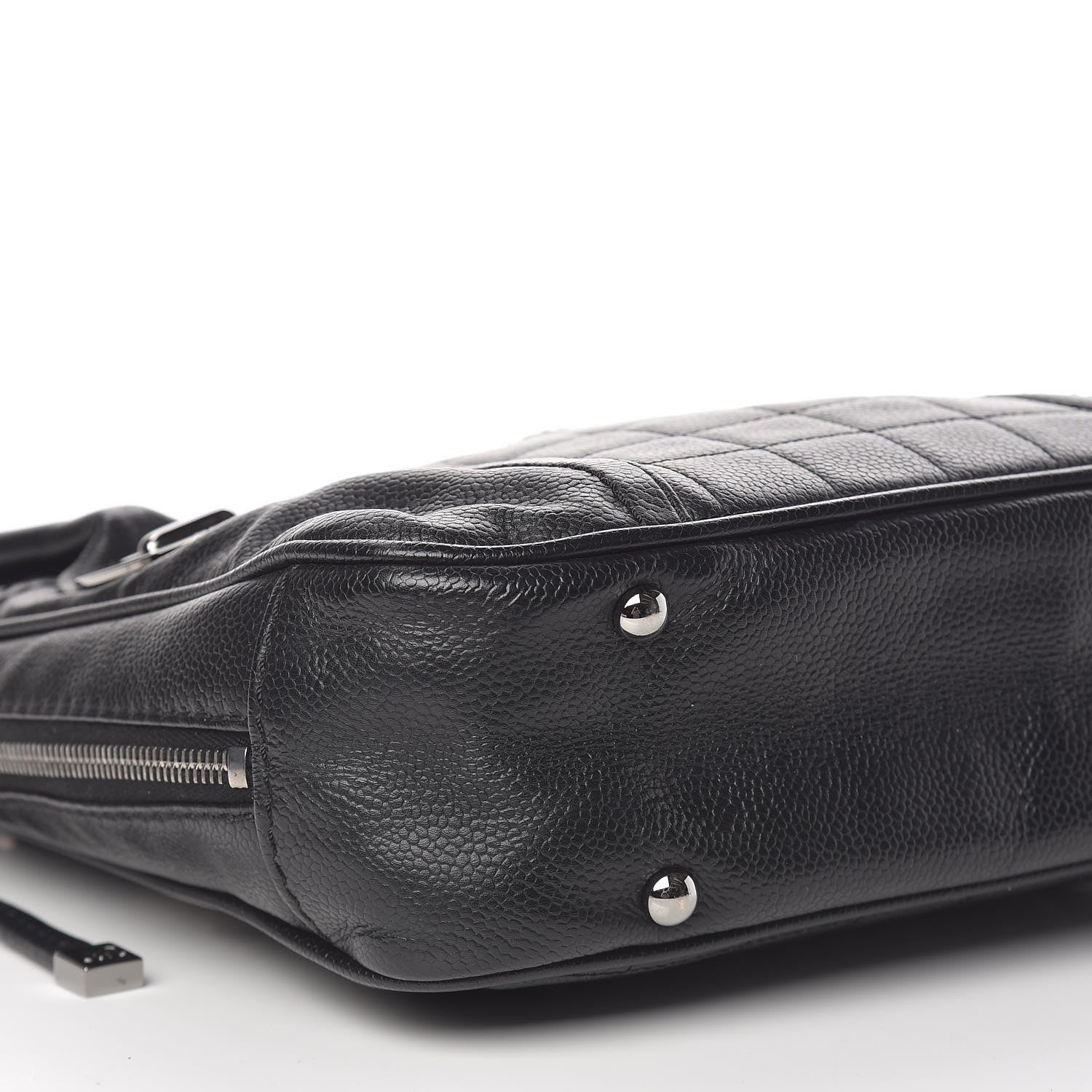 Chanel Caviar Square Quilted Shoulder Bag Black 8 of 10