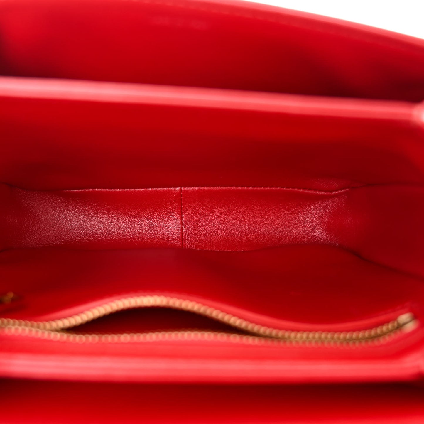 Shiny Calfskin Medium Triomphe Red