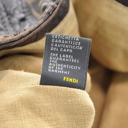 Fendi Zucca Nappa Nuvolata Vitello Tortuga Spy Tobacco Moro 10 of 11