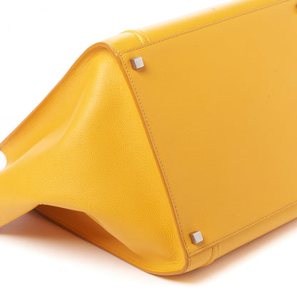 Celine Grained Calfskin Medium Phantom Luggage Yellow 6 of 12