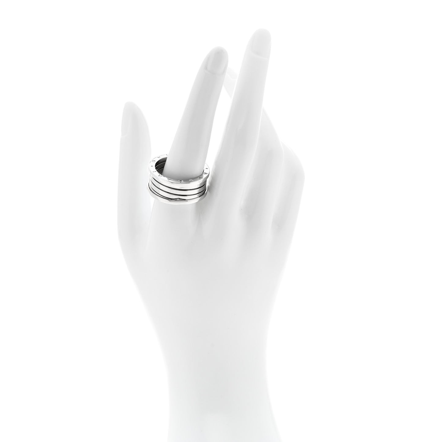 18K White Gold B.Zero1 Four-Band Ring 65 11