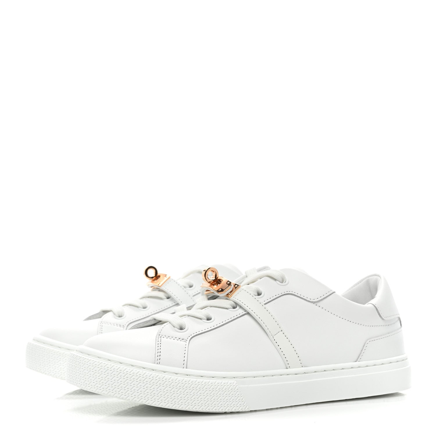 Hermes Calfskin Day Sneakers 38 White 3 of 11