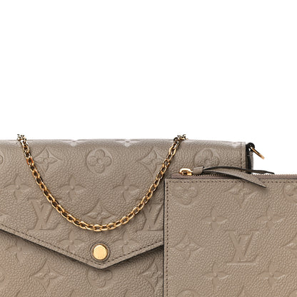 Louis Vuitton Empreinte Pochette Felicie Chain Wallet Tourterelle 7 of 10