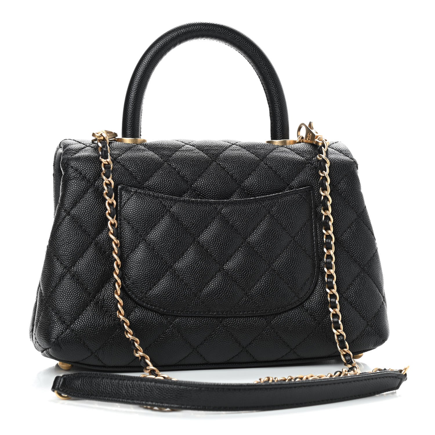 Chanel Caviar Quilted Mini Coco Handle Flap Black 3 of 9