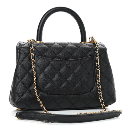 Chanel Caviar Quilted Mini Coco Handle Flap Black 3 of 9