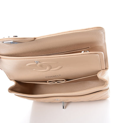 Chanel Caviar Quilted Medium Double Flap Beige Clair 6 of 8