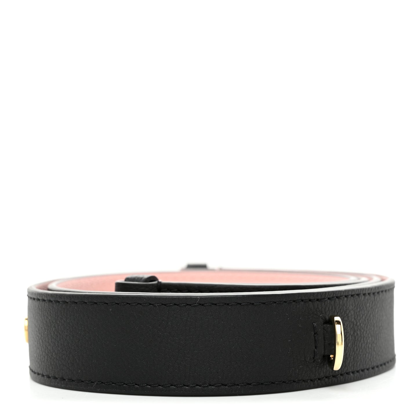 Calfskin Lockme Tender Adjustable Shoulder Strap Black