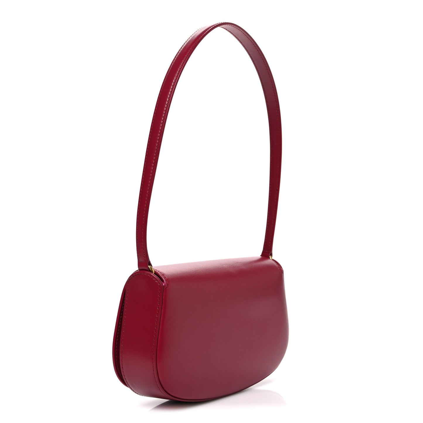 Box Calfskin Mini Voltaire Shoulder Bag Burgundy