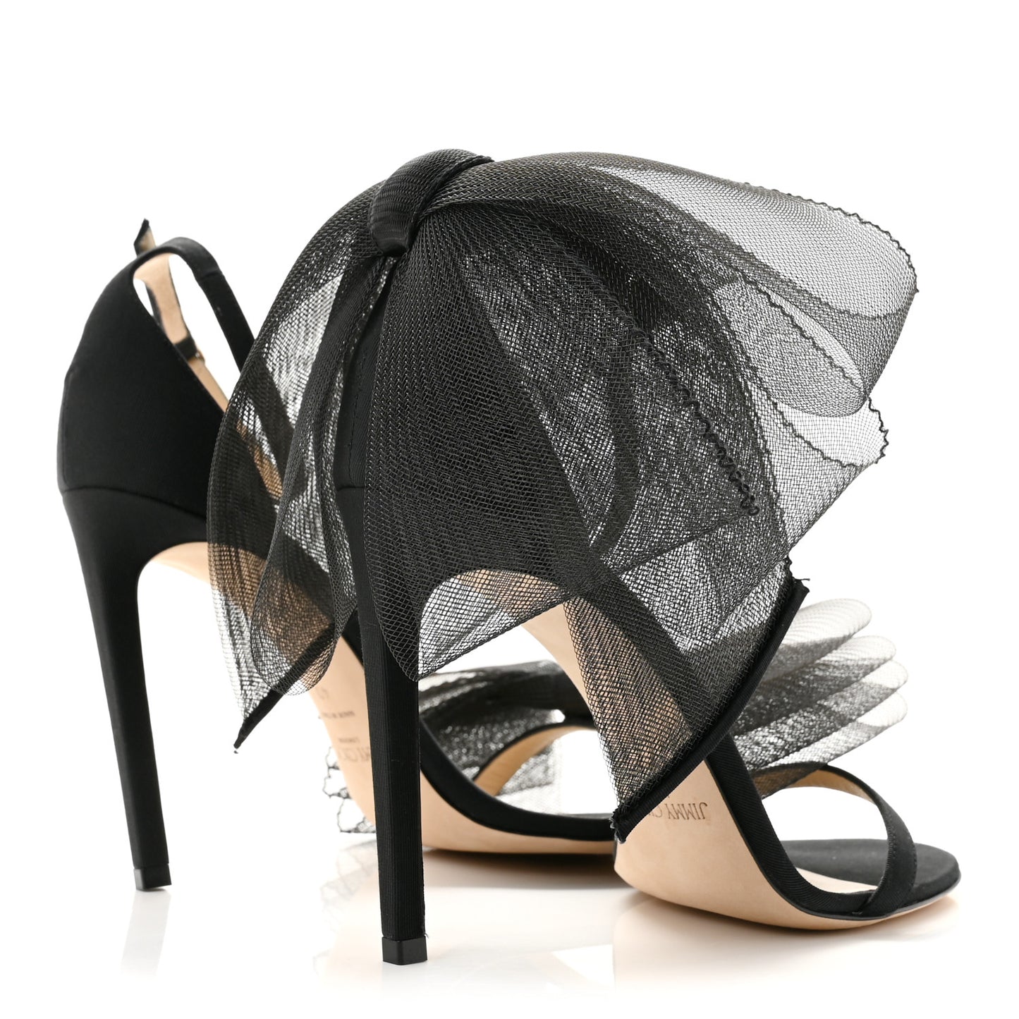 Grosgrain Aveline Bow 100 Sandals 40 Black