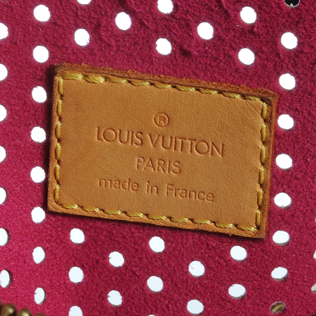 Monogram Perforated Speedy 30 Fuchsia