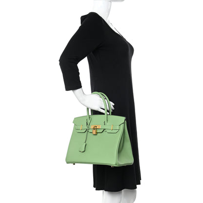 Hermes Epsom BIRKIN 30 Vert Criquet 2 of 12