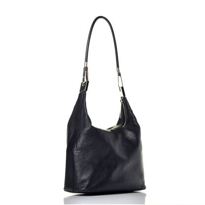 Gucci Calfskin GG Small Clasp Hobo Black 3 of 9