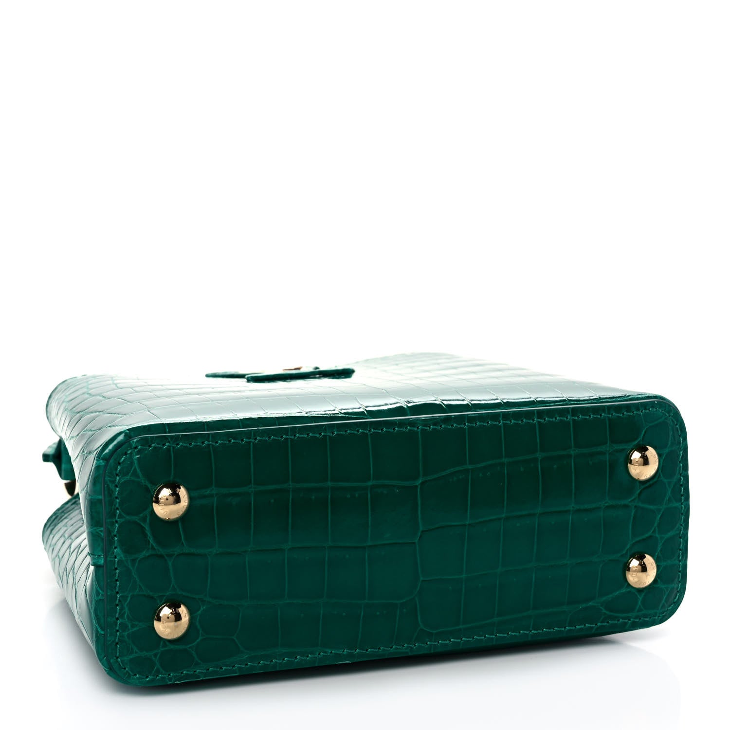 Louis Vuitton Crocodile Capucines Mini Emeraude 4 of 12