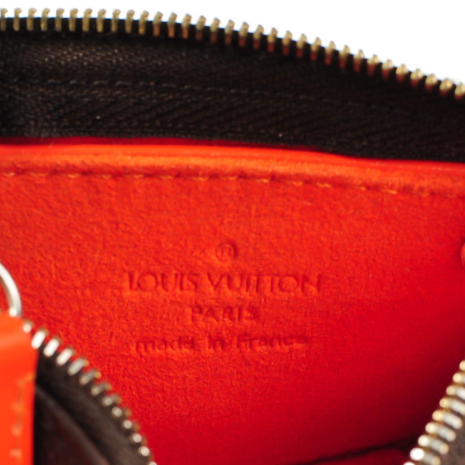Louis Vuitton Monogram Perforated Key Pouch Orange 6 of 8