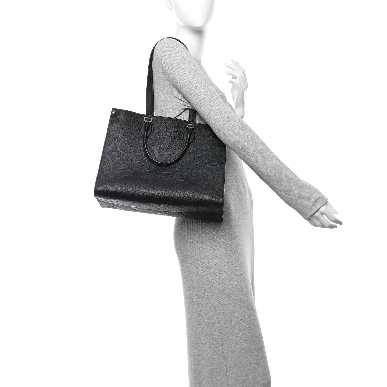 Louis Vuitton Empreinte Monogram Giant Onthego MM Black 2 of 10