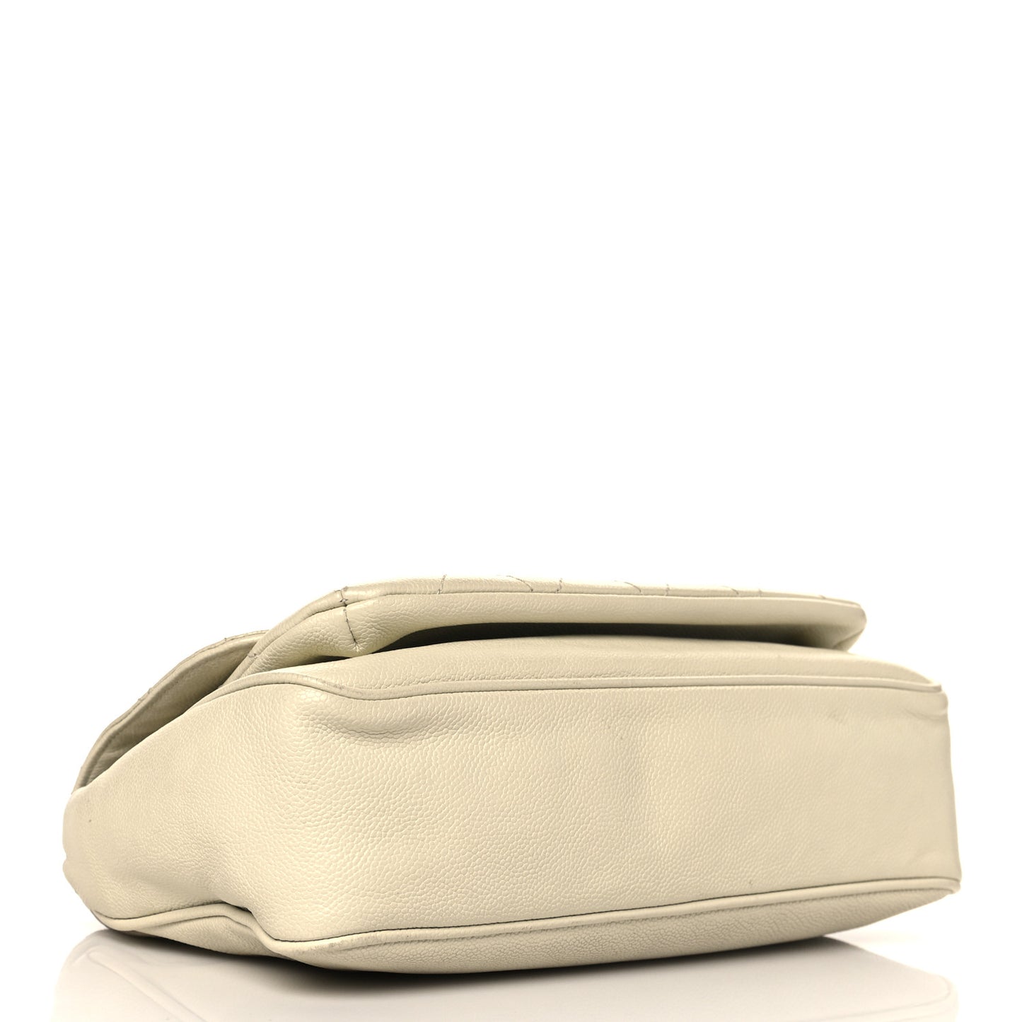 Glazed Caviar Pocket In The City Flap White