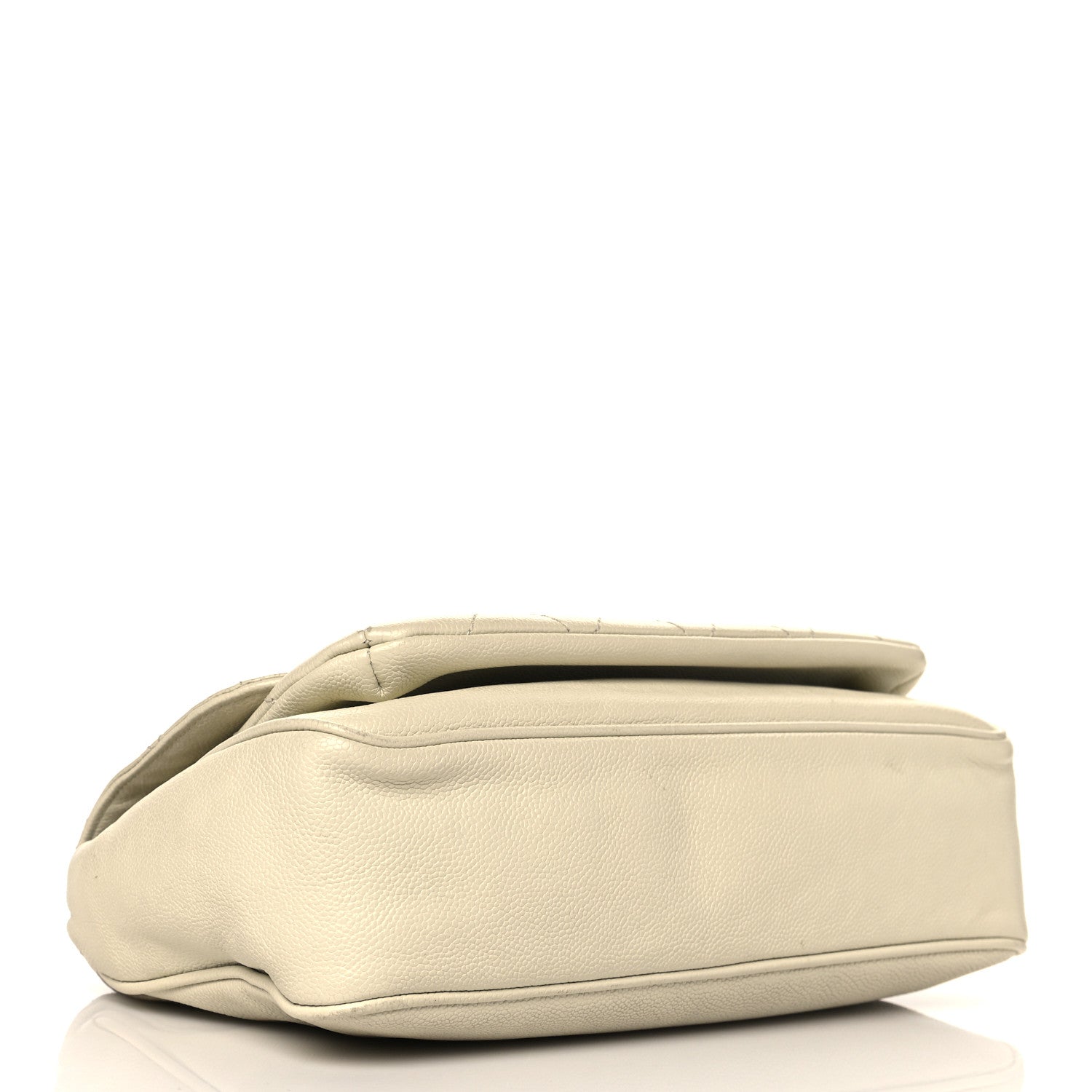 Chanel Glazed Caviar Pocket In The City Flap White 4 of 10