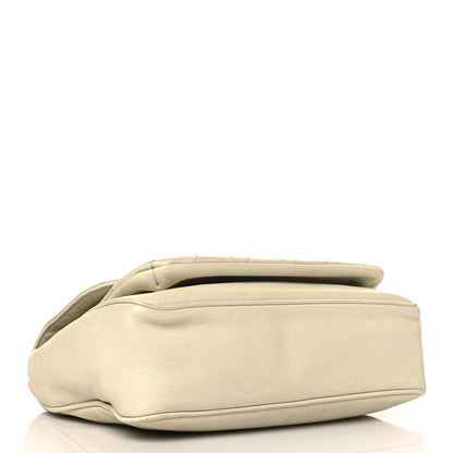 Chanel Glazed Caviar Pocket In The City Flap White 4 of 10