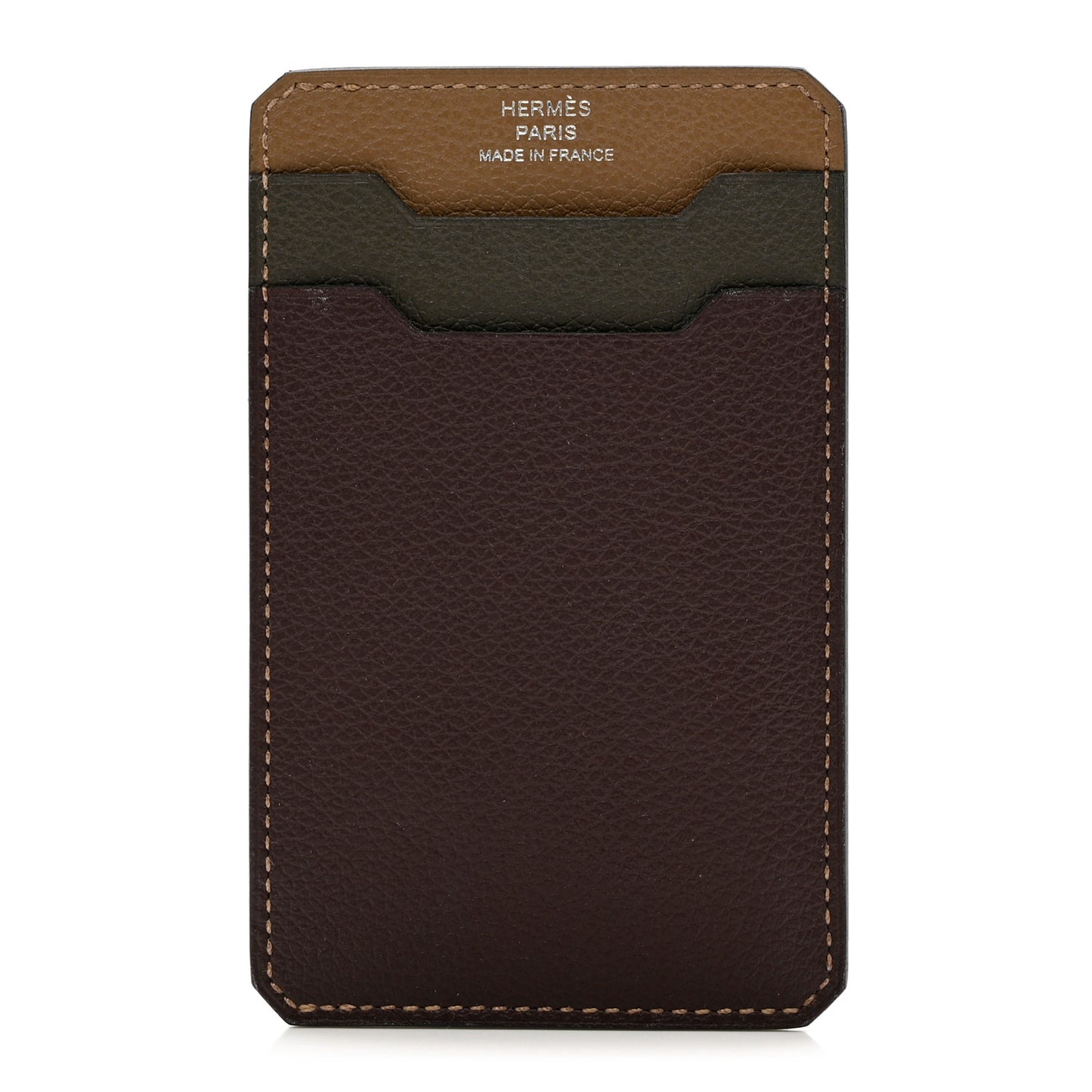 Evercolor City 3CC Colorblock Card Holder Rouge Sellier Vert Anglais Chai