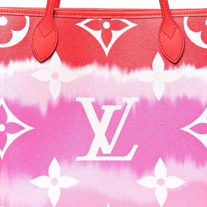 Louis Vuitton Monogram Escale Neverfull MM Rouge 8 of 10
