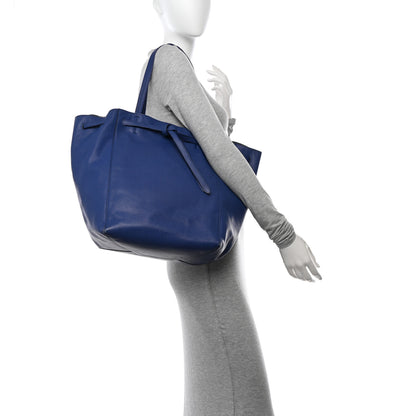 Celine Soft Grained Calfskin Medium Belt Cabas Phantom Indigo 2 of 17