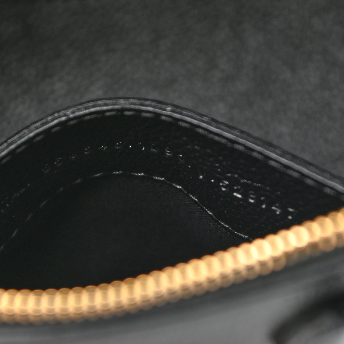 Grained Calfskin XXS Ville Top Handle Bag Black