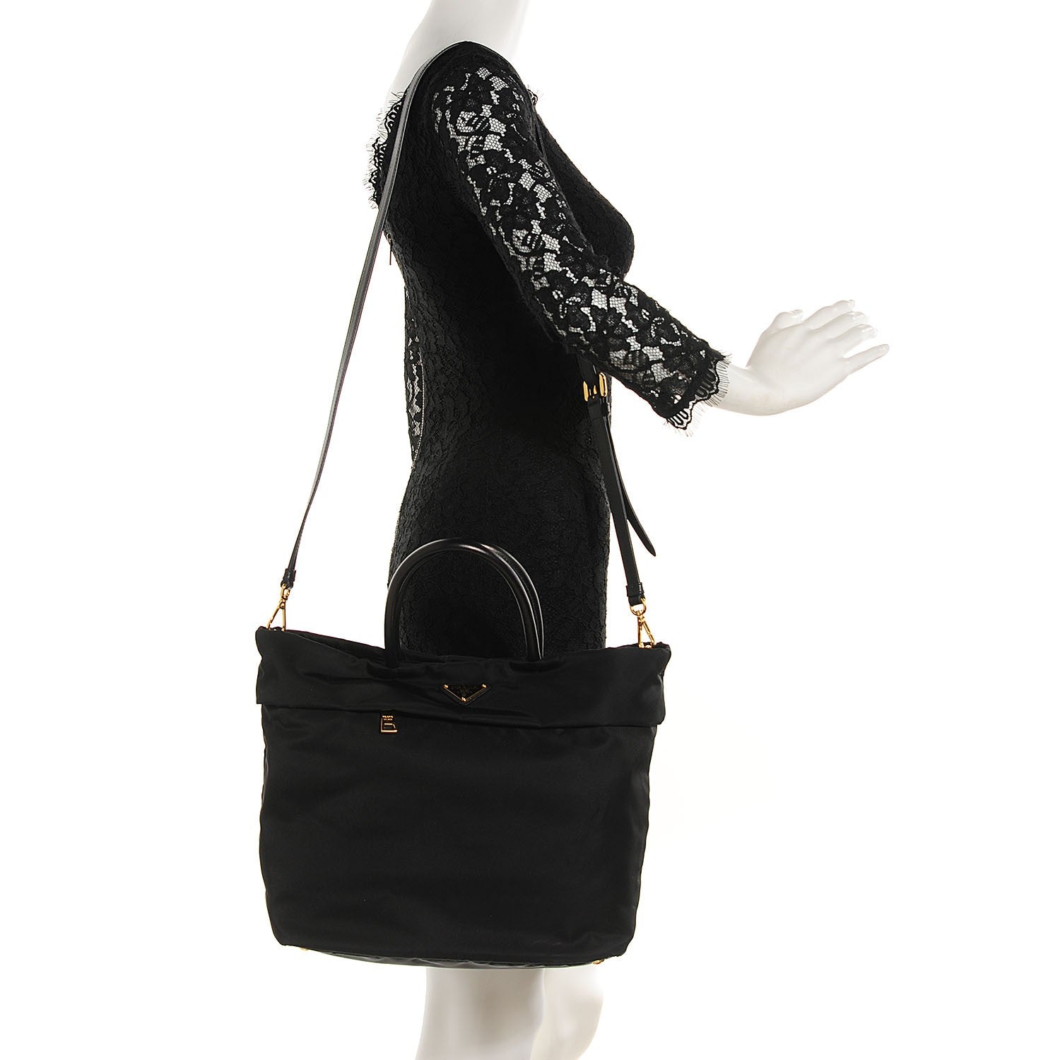Prada Tessuto Nylon Tote Nero Black 2 of 10