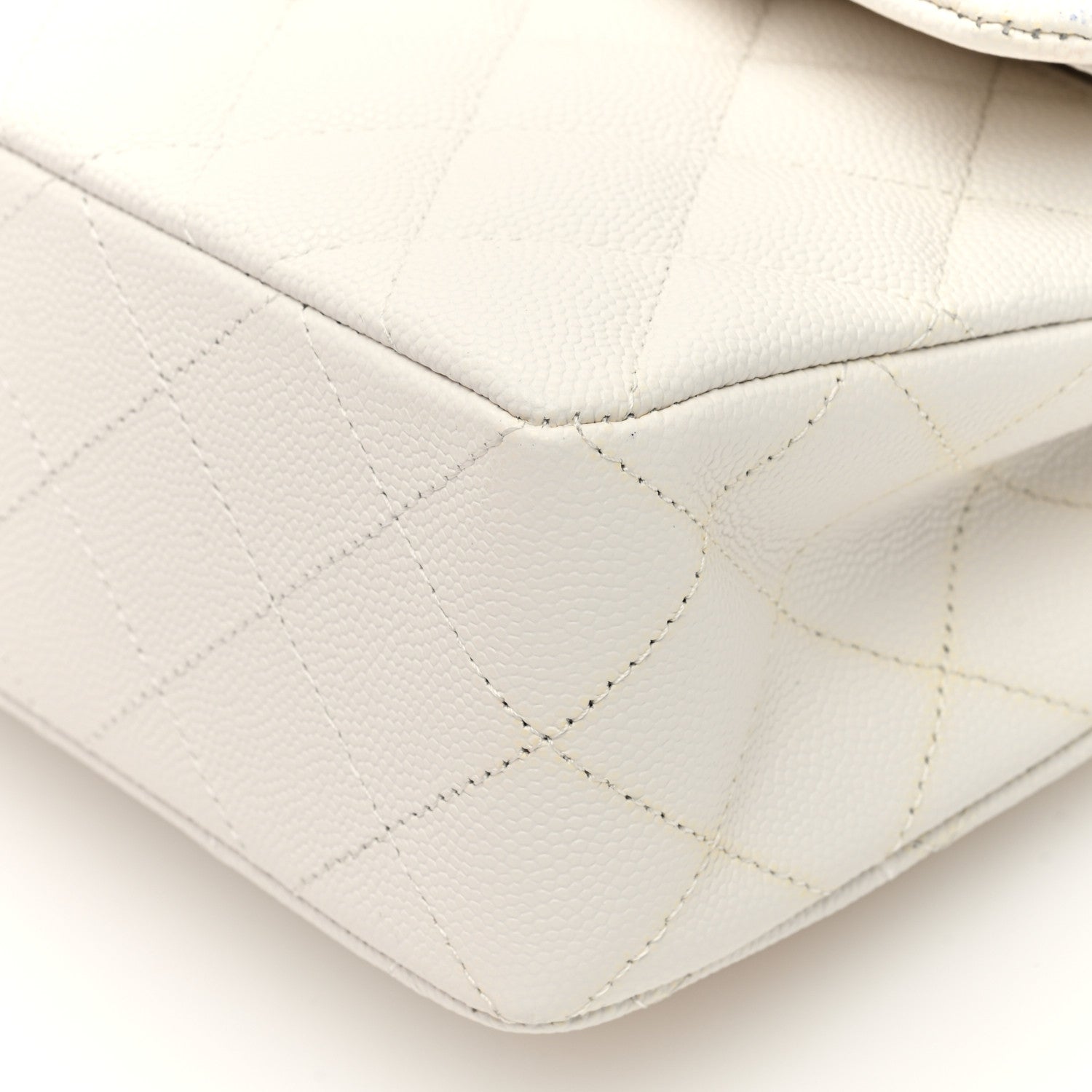 Chanel Caviar Quilted Small Double Flap White 10 of 10
