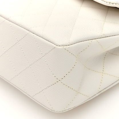 Chanel Caviar Quilted Small Double Flap White 10 of 10