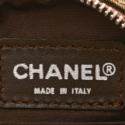 Chanel Nylon Travel Round Pouch Brown 6 of 9