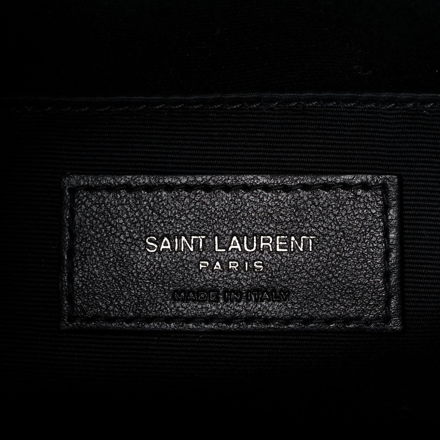 Saint Laurent Calfskin Matelasse Monogram Lou Camera Bag Black 6 of 18