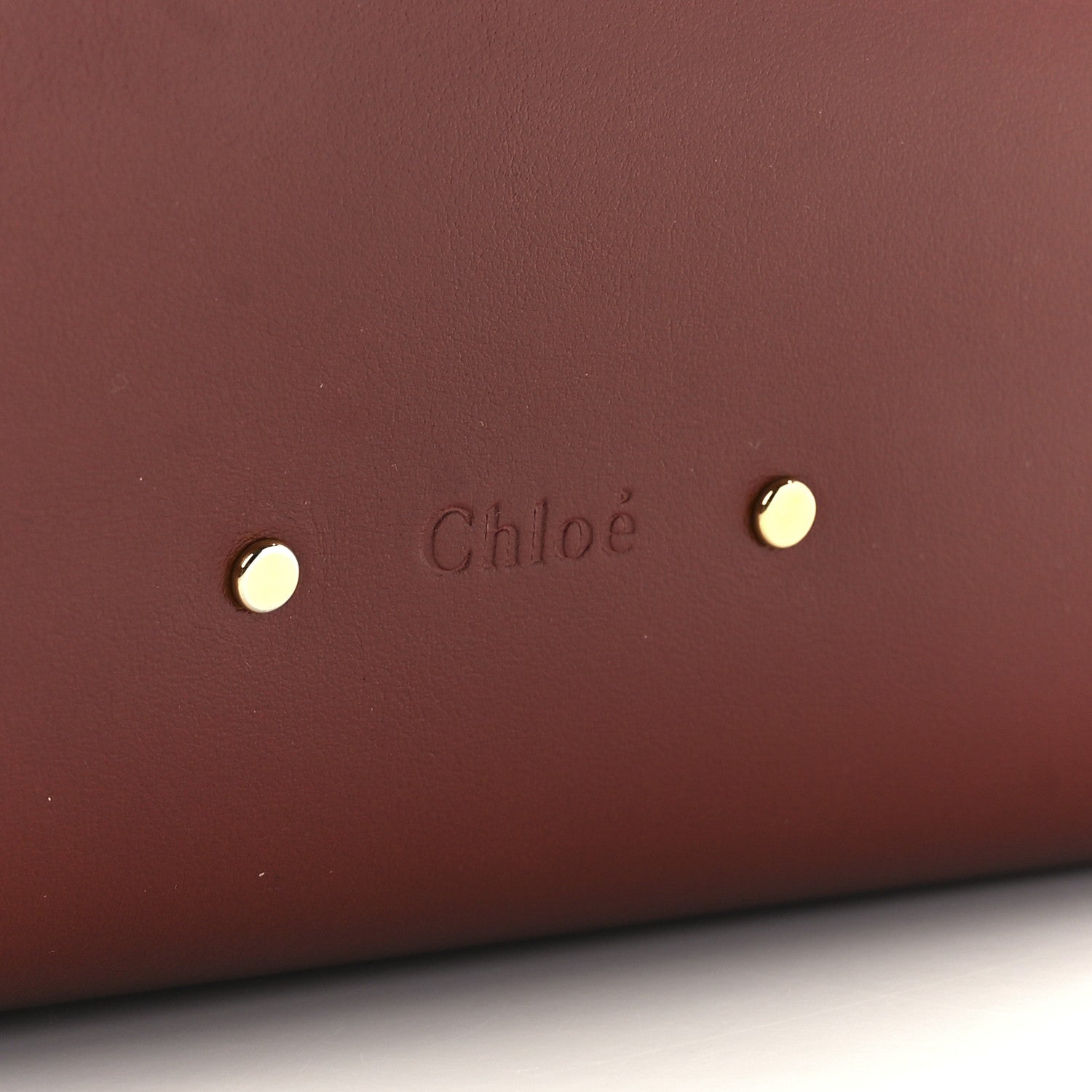 Chloe Shiny Calfskin Suede Medium C Zipped Tote Brown 10 of 14