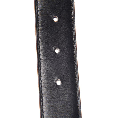 Hermes Box Togo 32mm H Belt 72 Black Gold 4 of 11