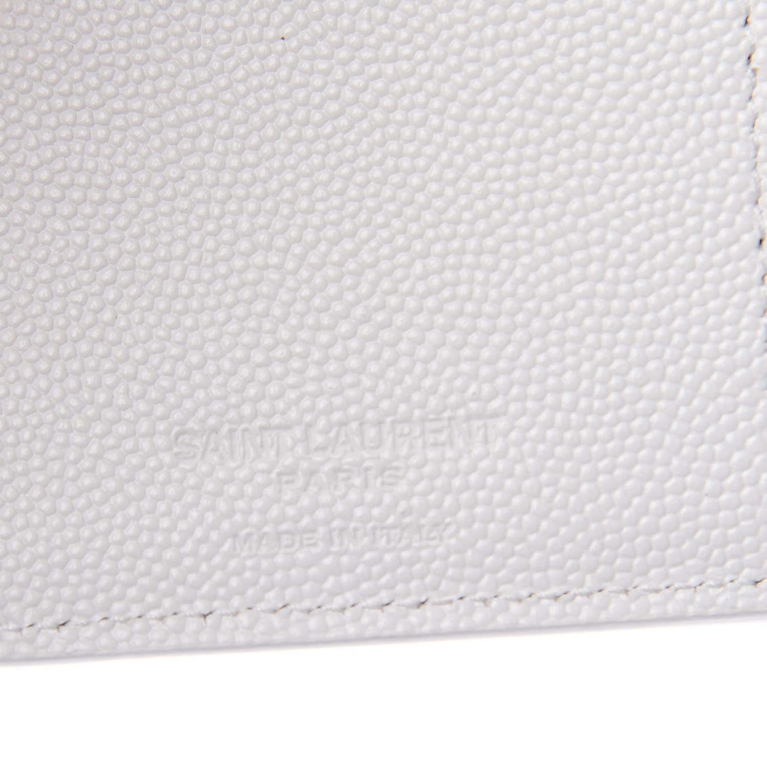 Saint Laurent Grain De Poudre Continental Wallet White 6 of 10