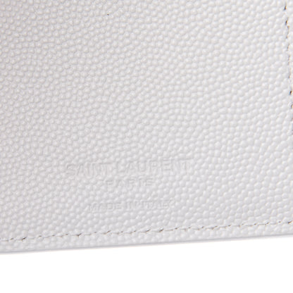 Saint Laurent Grain De Poudre Continental Wallet White 6 of 10