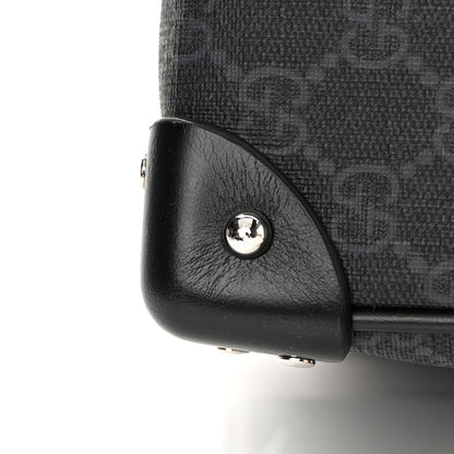 Gucci GG Supreme Monogram Selleria Calfskin Square Messenger Bag Black 10 of 11