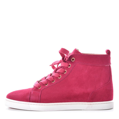 Christian Louboutin Suede Frangine Costa Flat Sneakers 37.5 Rosa 1 of 12
