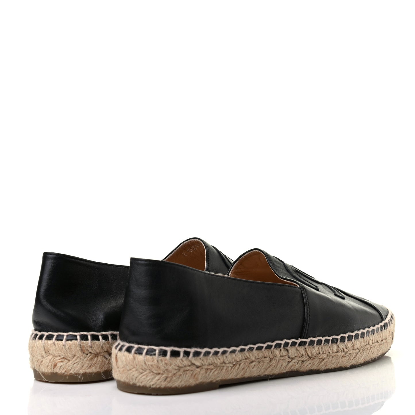 Lambskin CC Espadrilles 39 Black