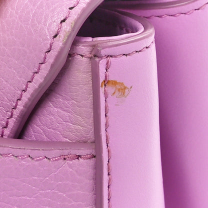 Salvatore Ferragamo Calfskin Flower Flap Bag Pink 11 of 11