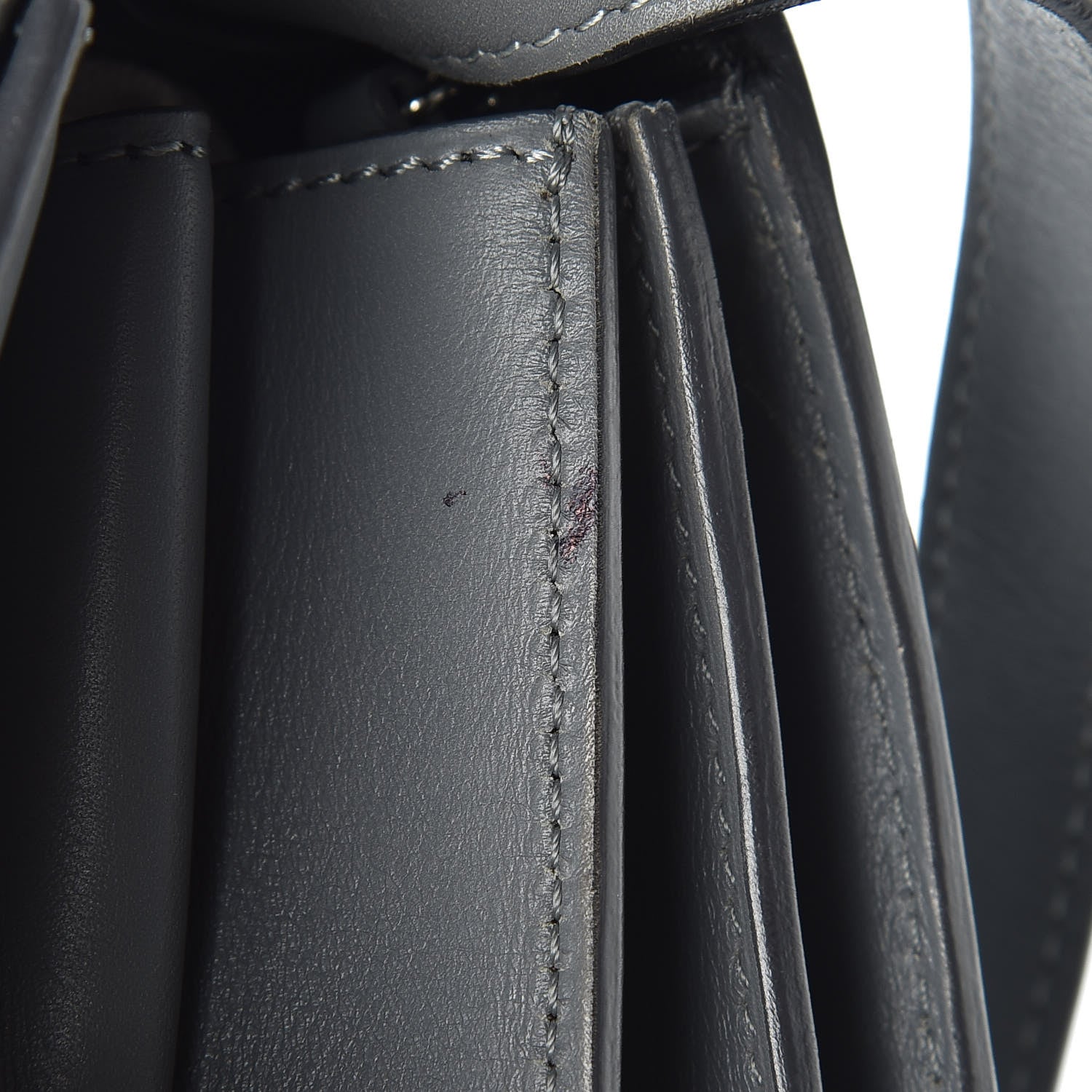 Celine Box Calfskin Medium Classic Box Flap Bag Grey 19 of 19